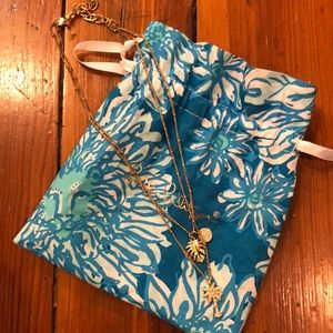Gold Lilly Pulitzer necklace